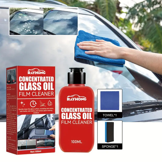 Powerful Concentrated Glass Cleaner - Removes Oil Stains, Repels Rain, And Defogging Windshield - Ultimate Car Maintenance