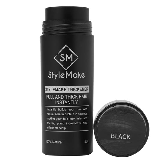 StyleMake Thickener Hair Loss Concealer -Hair Thickening Fibers for Men & Women  (Black)