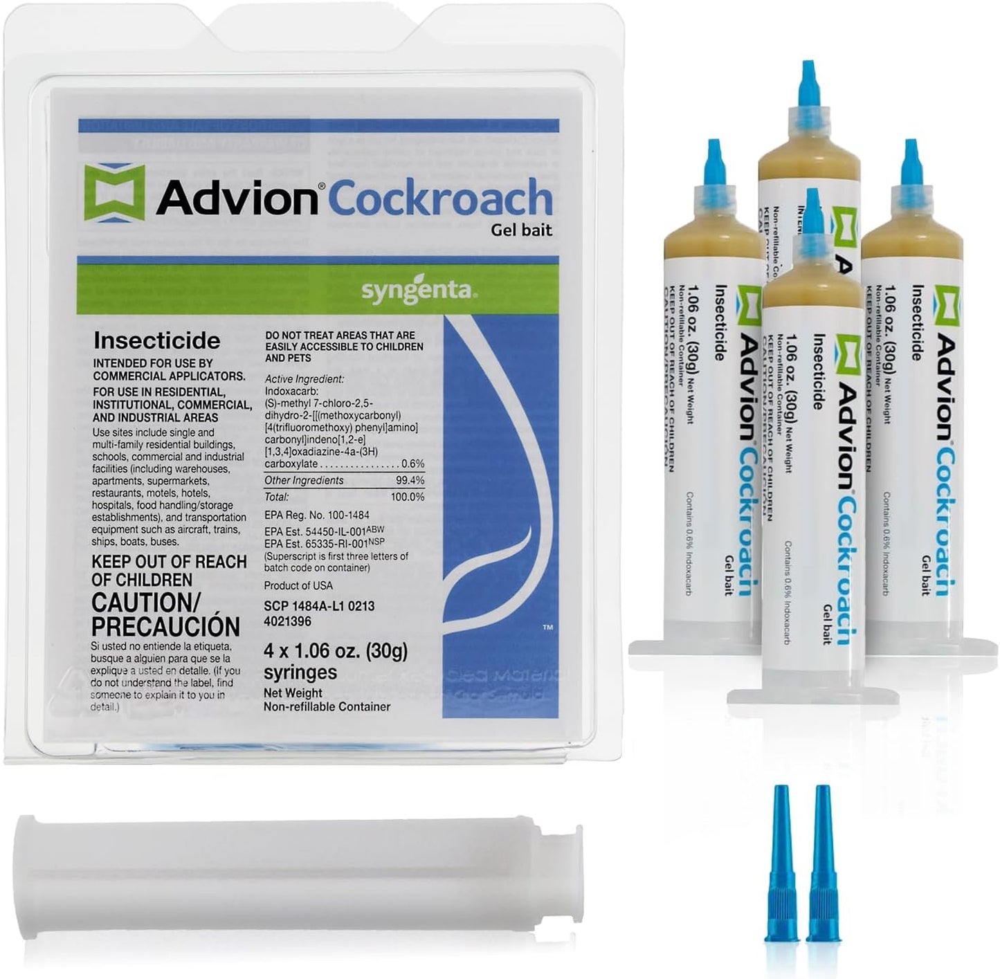 Syngenta 383920 Advion Cockroach Gel Bait 4 X 30 Gram Tubes for Roach Control