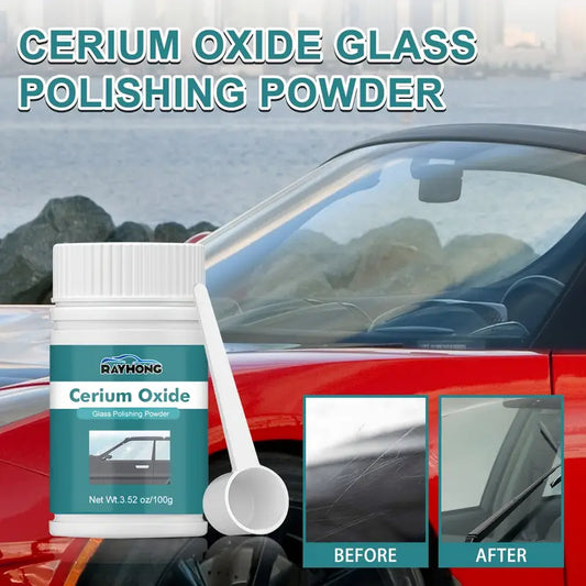 General Automotive Glass Scratch Cleaning Powder, Multi-scratch Repair Polishing Powder, Car Window Defogging And Oil Removal Cleaning Powder